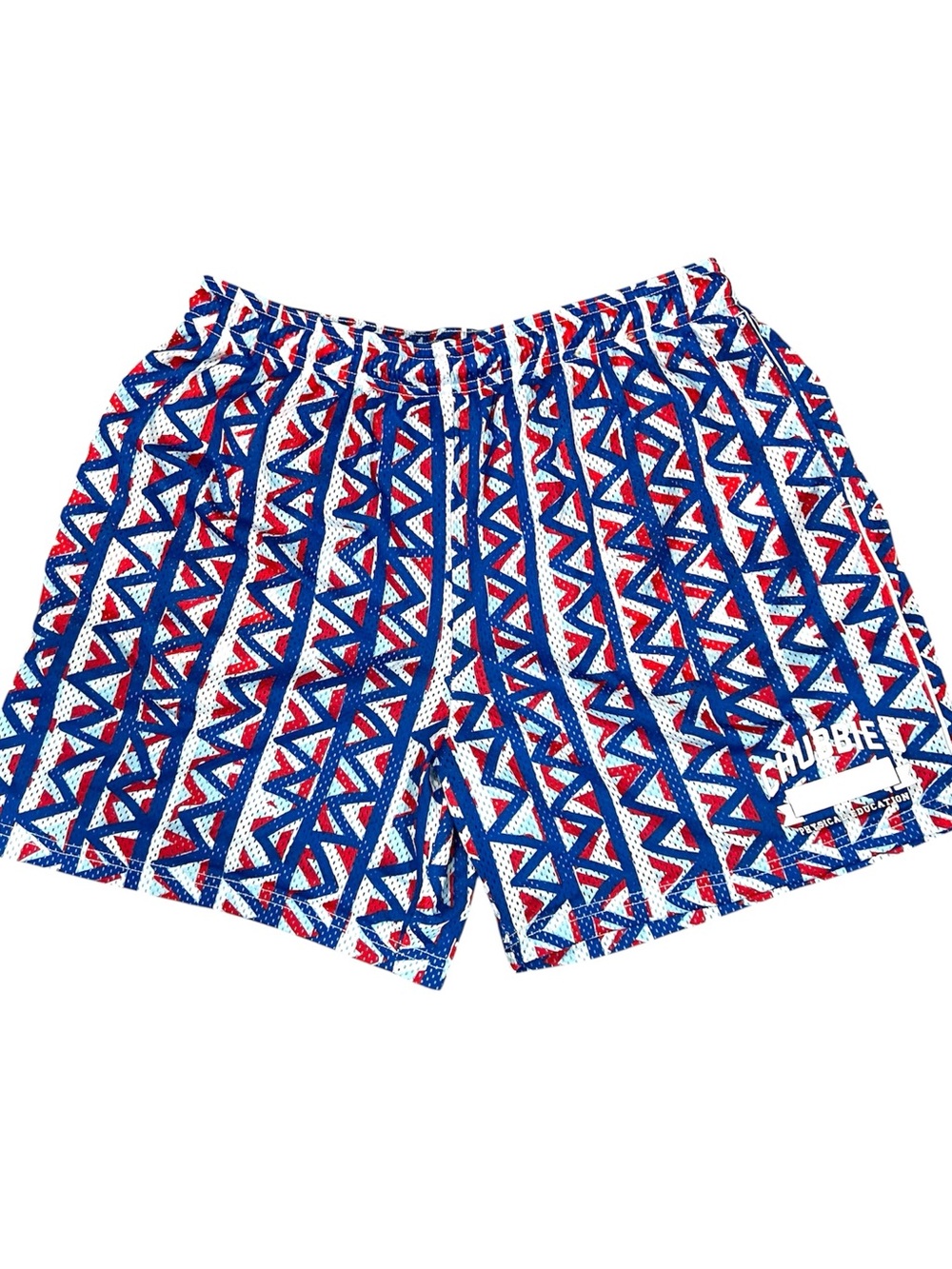 Men’s Chubbies brand athletic gym shorts Physical Education 5.5 inseam Large